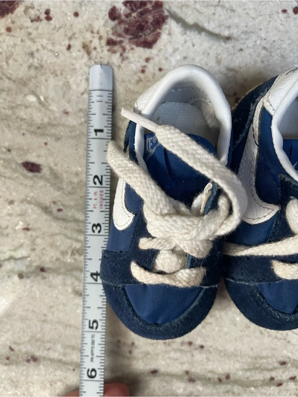Vintage 1983 NIKE TYRO Running Shoes Baby Toddler Sz 2.5 NYLON SUEDE 830305